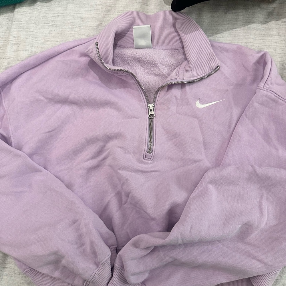 Nike Light Purple Quarter-Zip Pullover